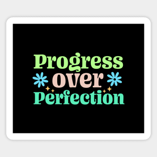 progress over perfection Motivational back to School Sticker